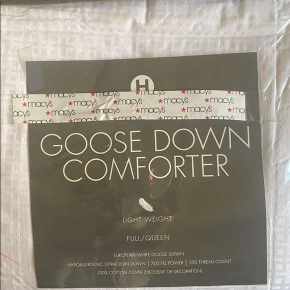 - Hotel Collection Goose Down Comforter queen